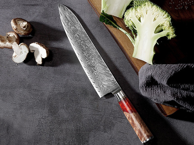 damascus kitchen knife