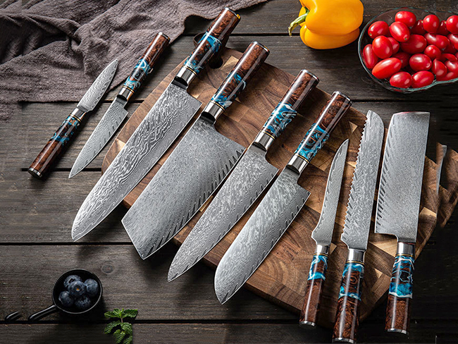 damascus steel kitchen knives