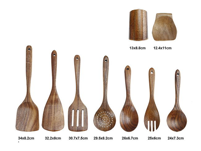 WB0205 Wooden Kitchen Utensil Set