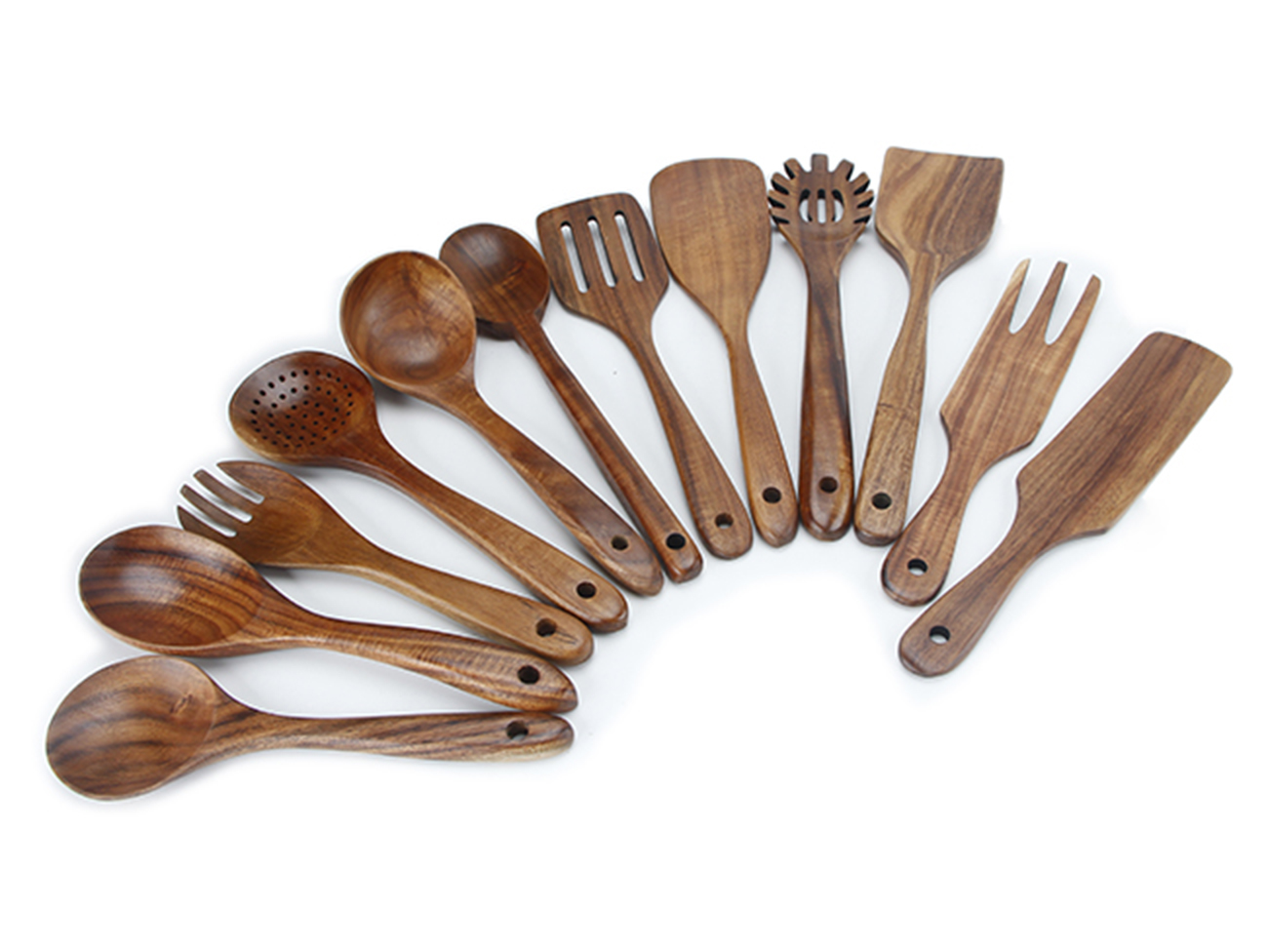 WB0209 teak wood cooking utensils