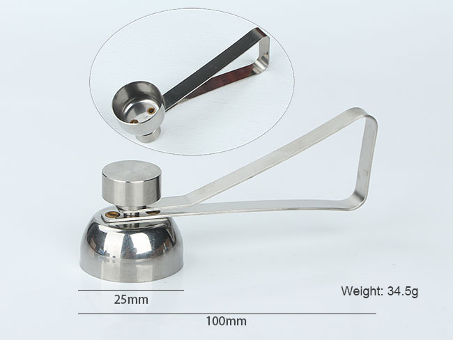 Stainless Steel 2.5cm Egg Cracker Cutter Raw/Soft Hard Boiled Egg Shell Removal for Breakfast Kitchen Tool