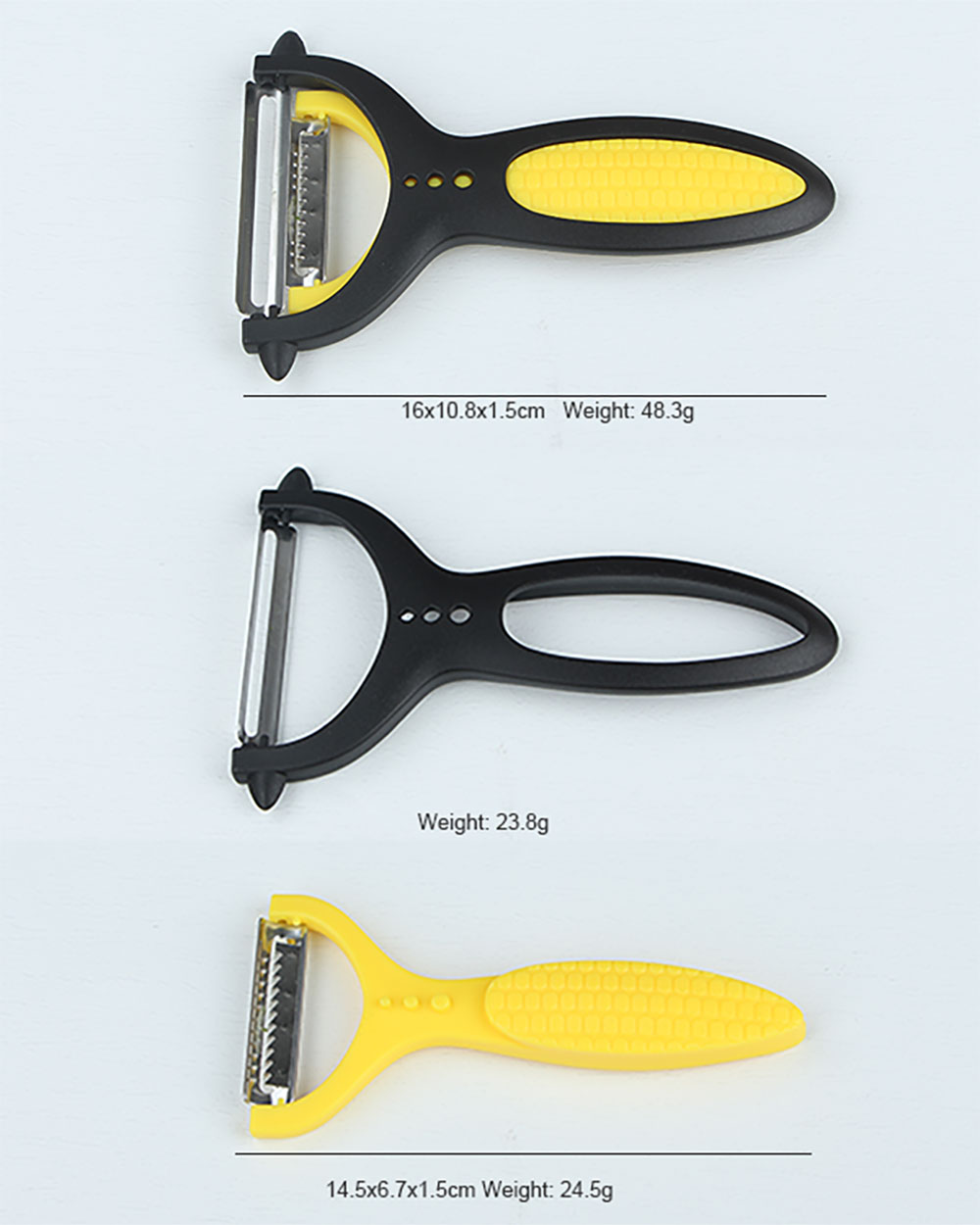 2 in 1 Stainless Steel Fruit Peeler, Kitchen Gadget Vegetable Peeler