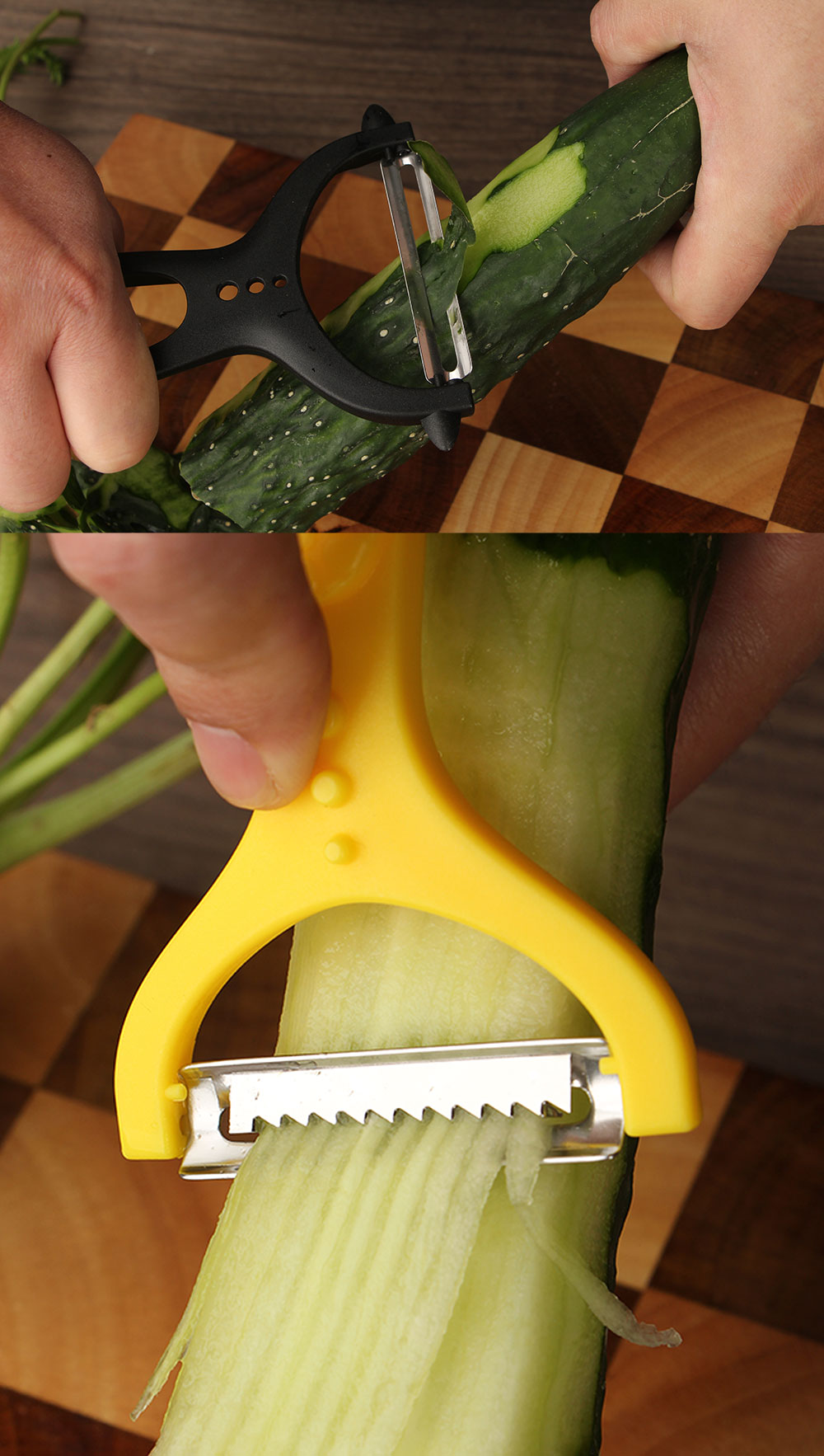 2 in 1 Stainless Steel Fruit Peeler, Kitchen Gadget Vegetable Peeler