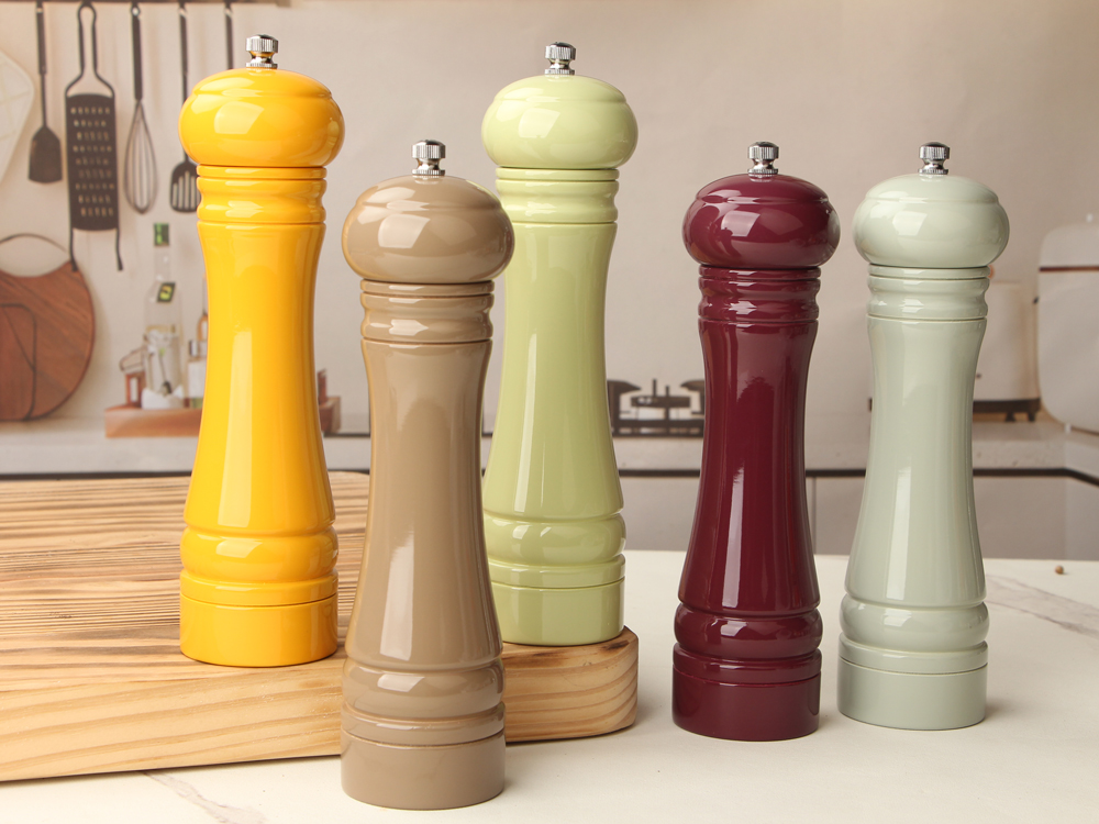 wooden salt and pepper mills