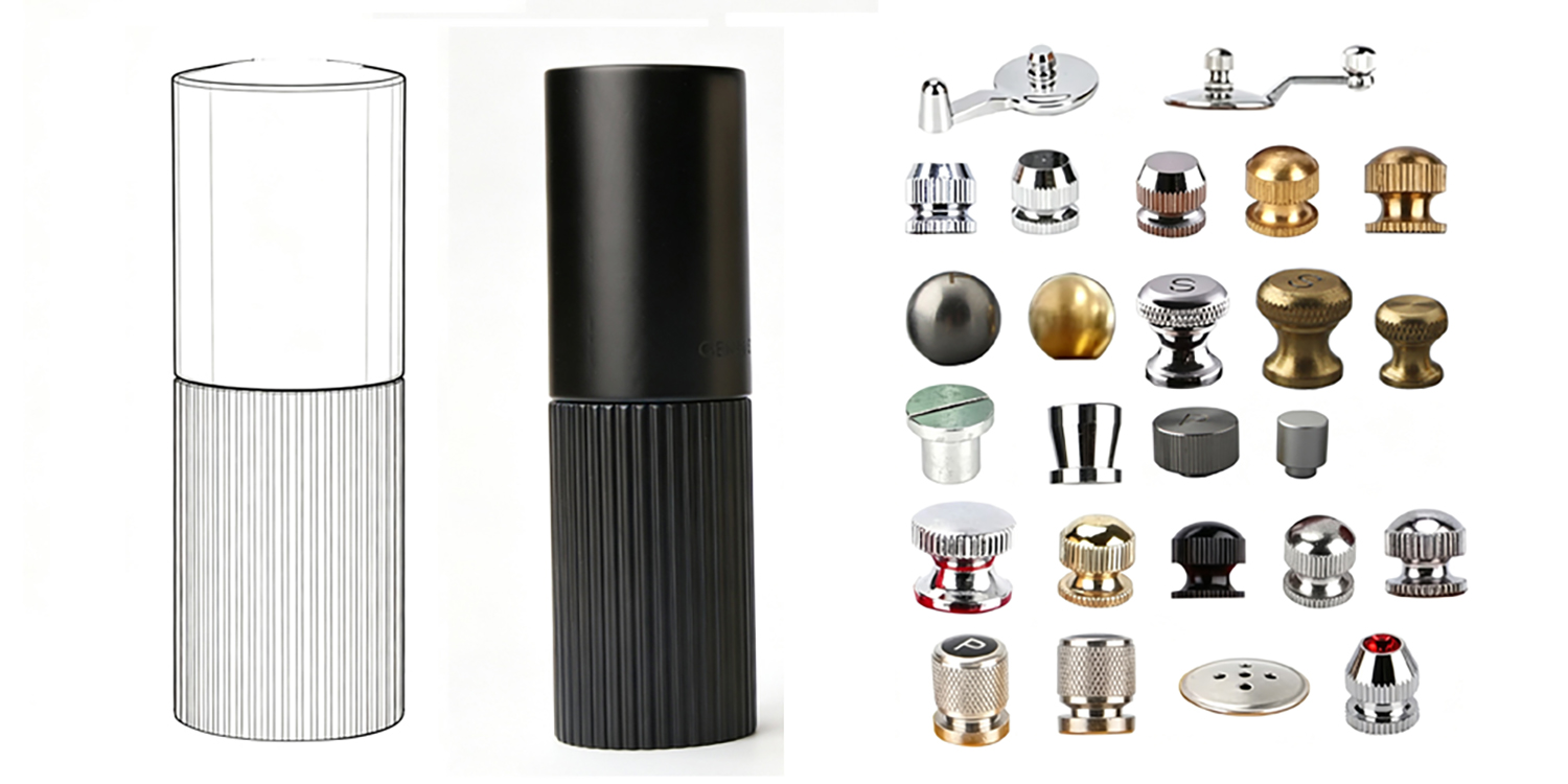 wooden salt and pepper mills