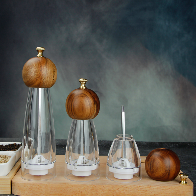 Acrylic Salt and Pepper Grinder Set