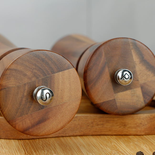 Refillable Salt and Pepper Mills
