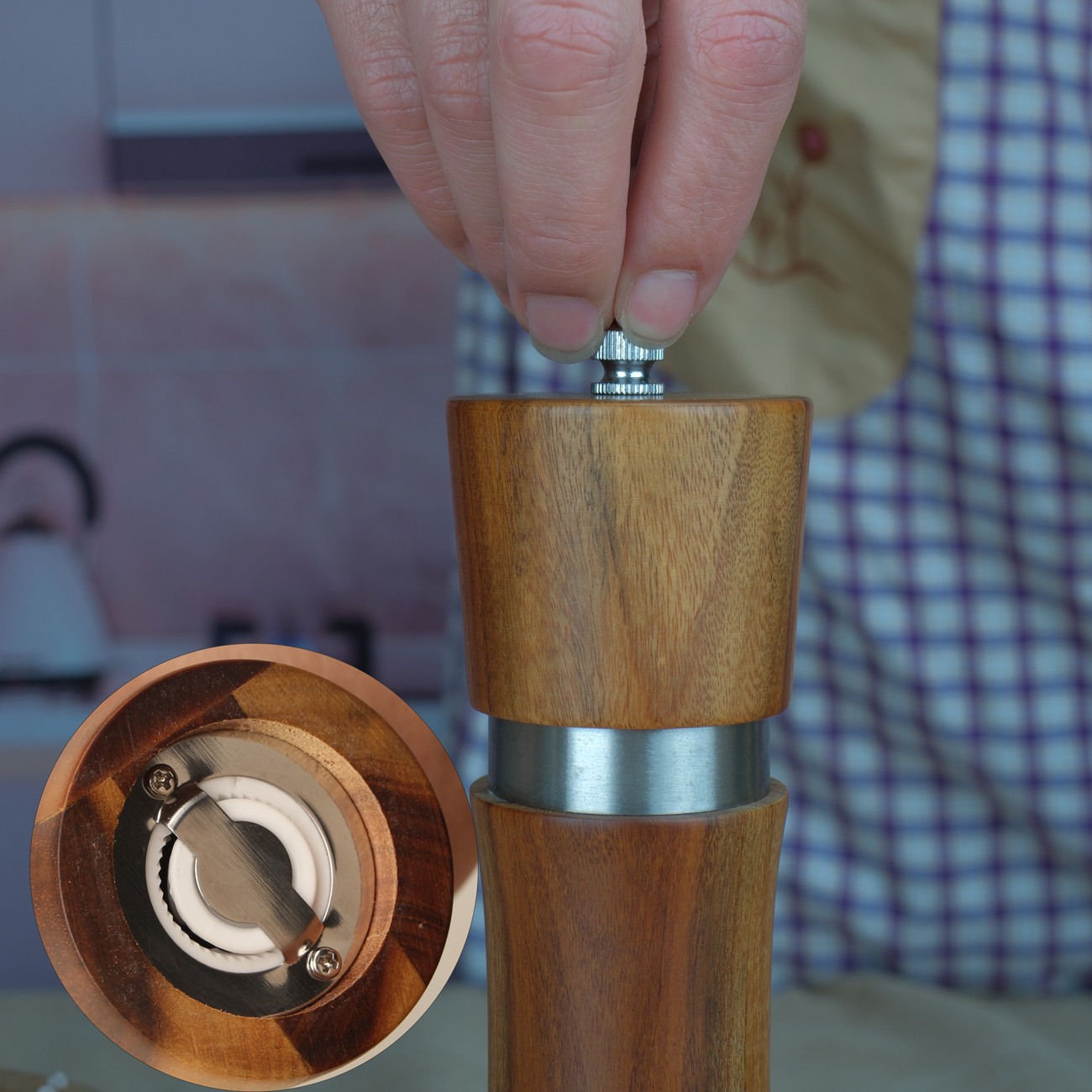 Refillable Salt and Pepper Mills