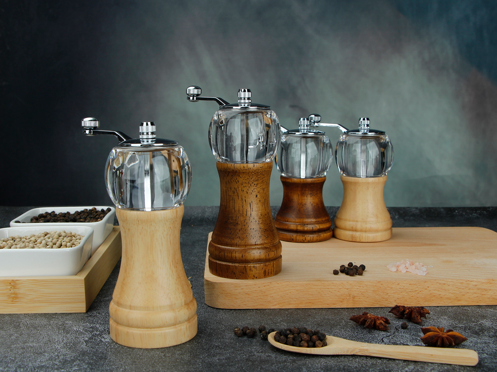 custom wood acrylic spice grinder manufacturer