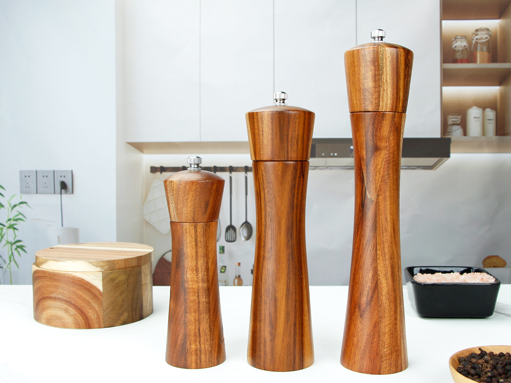 wooden salt and pepper mills manufacturer